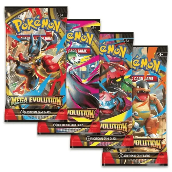 Pokémon TCG Mega Evolution Booster Pack – Lucario, Gardevoir, Venusaur & Kangaskhan Artwork – EpicTCGVault