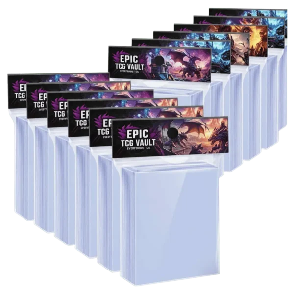 Epic TCG Vault Penny Sleeves 100 Pack UAE – Ultra Clear Protective Card Sleeves