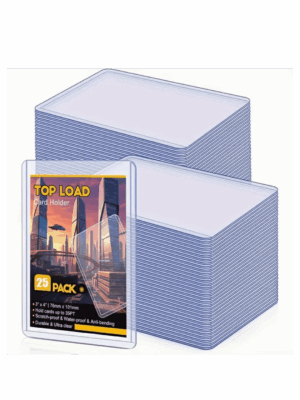 Top Load Card Holders (25 Pack) - Hard Plastic 3"x4" Sleeves for Pokémon, One Piece & TCG Cards | Buy in Dubai & UAE