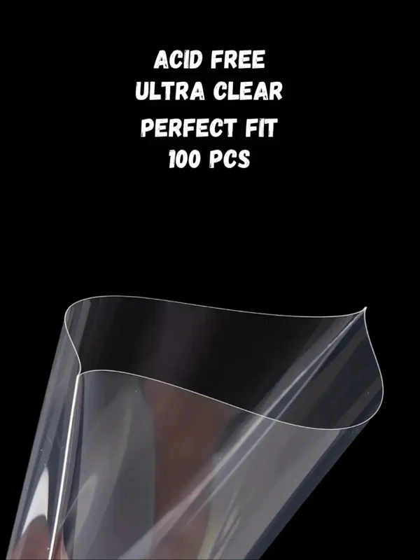 Epic TCG Vault Premium Penny Sleeves - Ultra Clear Protective Card Sleeves (100 Pcs)