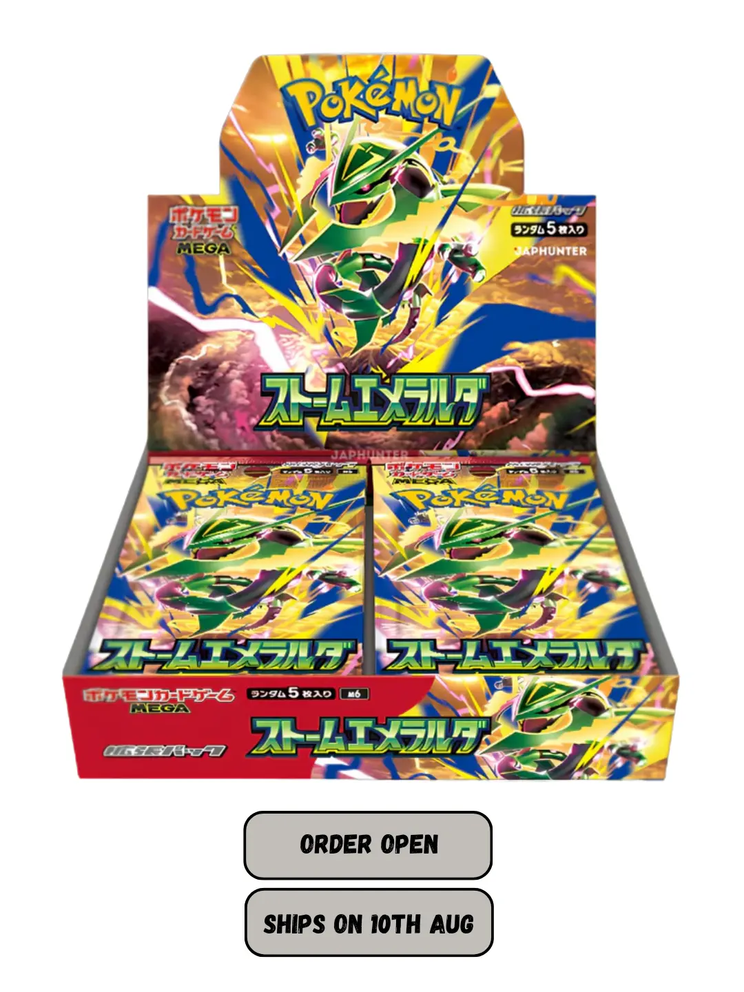 Pokémon TCG Japanese Storm Emeralda Booster Box (M6) | Authentic Pokémon Cards UAE